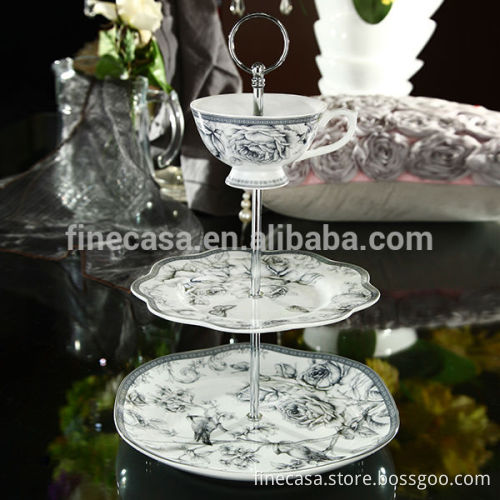 Elegant Fine New Bone China Ceramic Tea Cup Tea Bag Holder